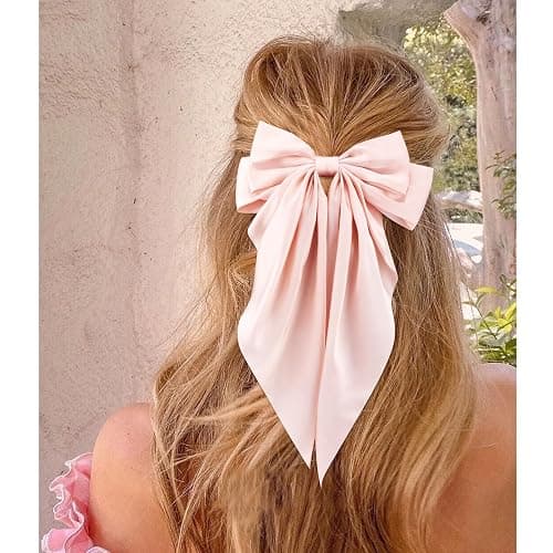 Canitor Hair Bows for Women Barrettes Clip Large Ribbon Cute Preppy Teenager Tween Teen Girl Gifts Trendy Stuff Aesthetic Coquette Fashion Hair Accessories thumbnail 4