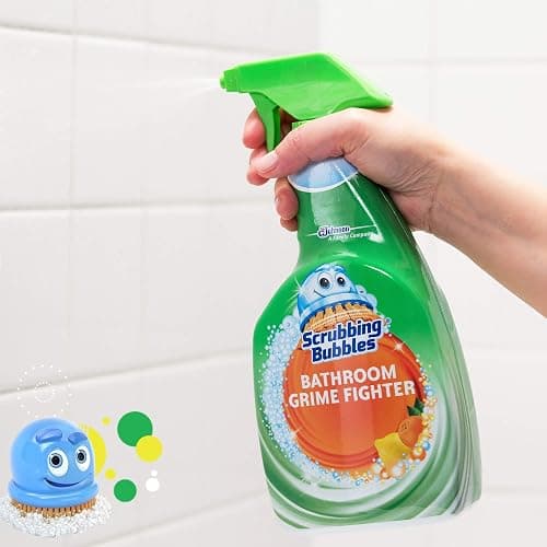 Scrubbing Bubbles Bathroom and Shower Cleaner Disinfectant Spray, Foaming Action Bathroom Grime Fighter, Citrus Scent, 32oz thumbnail 6