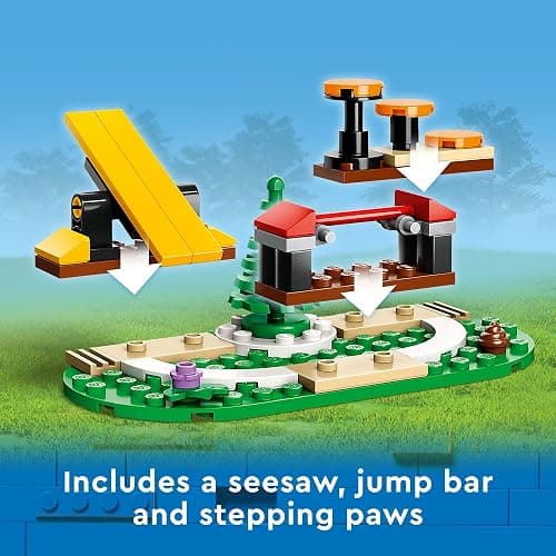 LEGO City Mobile Police Dog Training 60369, SUV Toy Car with Trailer, Obstacle Course and Puppy Figures, Animal Playset for Boys and Girls Ages 5 Plus thumbnail 4