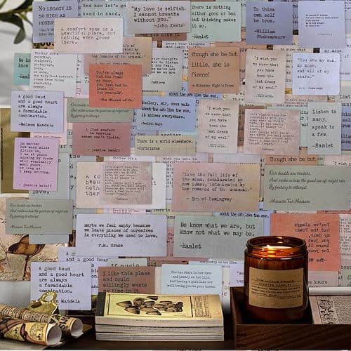 Mity Rain 180pc Scrapbook Stickers - 60 Unique Quote Stickers for Journaling & Planner Decoration thumbnail 2