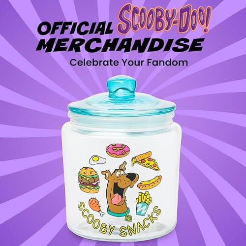 Silver Buffalo Scooby Doo Scooby Snacks, Glass Jar with Lid | Cookie Candy, Small Size thumbnail 6
