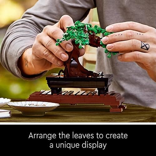 LEGO Botanicals Bonsai Tree - Faux Plant for Adults - Home Décor Set - Gift for Mother's Day with Artificial Cherry Blossom Flowers - DIY Building Projects - Botanical Collection - 10281 thumbnail 5