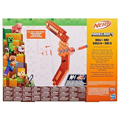Nerf Minecraft Bow Dart Blaster, 8 Nerf N1 Darts thumbnail 4