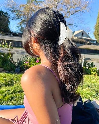 4Pcs Large Acrylic Clips - Big Non-Slip Banana Barrettes for Thick Hair, Strong Hold Jaw Clips for Women Girls thumbnail 6