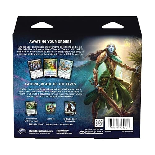 Magic The Gathering Kaldheim Commander Deck – Elven Empire | 100 Card Ready-to-Play Deck | Green-Black thumbnail 6