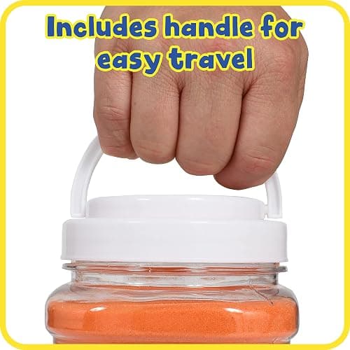 READY 2 LEARN Colored Sand, Orange, 2.2 lbs, Play Sand for Kids | Perfect for Arts and Crafts and Sensory Bins thumbnail 7