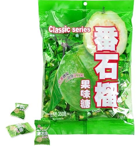 Hongyuan Guava Candy, 12.3 oz (Pack of 1) Asian Fruit Hard Candy, Sweet & Tangy Tropical Flavor, Individually Wrapped for Sharing & Snacking - Image 1