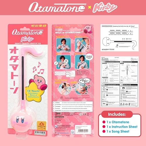 Otamatone [Special Series] Anime Character Electronic Musical Instrument Portable Synthesizer from Japan by Cube/Maywa Denki [English Manual] - Kirby thumbnail 3