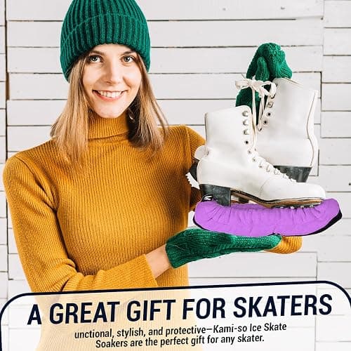 Kami-So Ice Skate Soakers | Durable Blade Protection | Lightweight Ice Skates Covers | Prevents Nicks & Scratches thumbnail 7