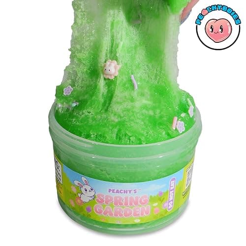 Peachybbies Spring Garden Cloud Slime - Made in USA Premium, 100% Authentic, 7 oz., Scented for Kids, ASMR, Axolotl Gifts, Slime Charms, Fidget Toys thumbnail 4