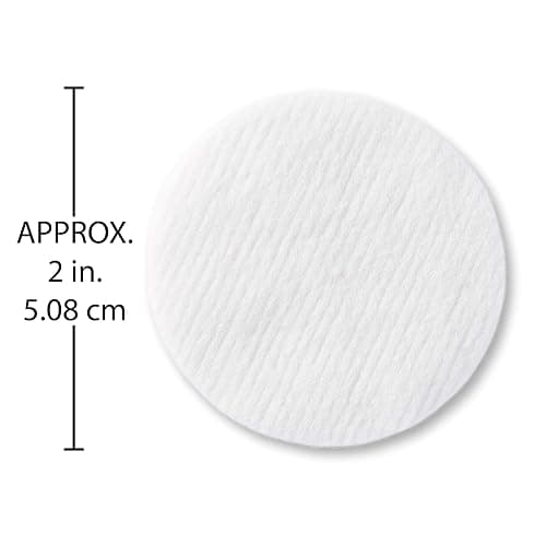 Medline Simply Soft Cotton Rounds (300 Count), 100% Cotton Absorbent and Textured Cotton Pads, Lint-Free thumbnail 4