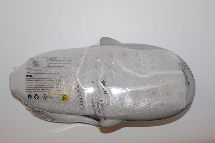 Men's and Women's Shark Slides Cloud Slippers Summer Novelty Open Toe Slide Sandals Anti-Slip Beach Pool Shower Shoes with Cushioned Thick Sole - 7-8 Women/6-7 Men - Light Grey thumbnail 9