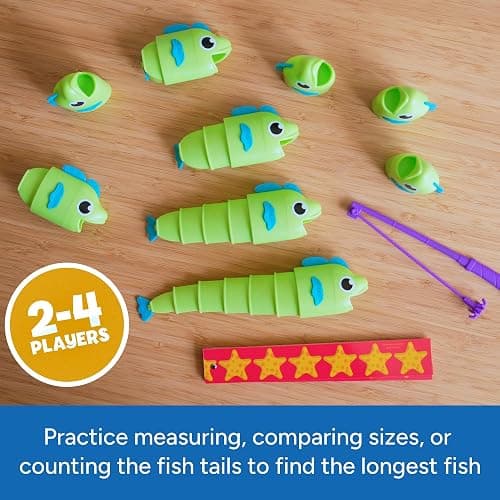Educational Insights Reel Big Catch Game - Preschool Math Games for 4 Year Olds, Who Can Catch the Longest Fish Game, Kindergarten Learning Activities, Fishing and Counting Games for Kids Ages 3-5 thumbnail 6
