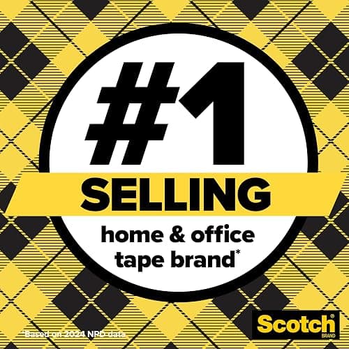 Scotch Double-Sided Tape, 1/2 in x 250 in (12.7 mm x 6.35 m), 3 Pack thumbnail 3