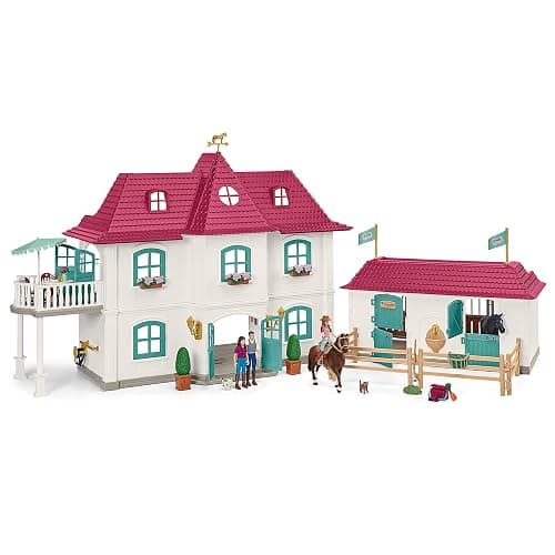 Schleich Horse Club - 192Pc Lakeside Country House And Stable | 42551 | Horse Figurine, Equestrian Toy for Girls 5+, Realistic Horse Toy, Screen-Free Imaginative Pretend Play, Party Gifts thumbnail 7
