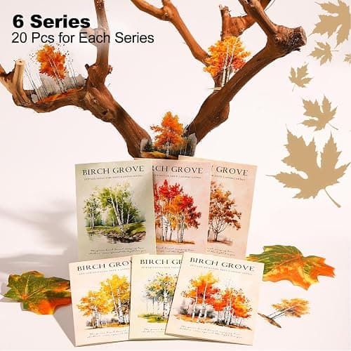 AuriicLeaf Forest PET Sticker Set, 120PCS Tree Ephemera for Scrapbooking, Journaling, Crafting, DIY Projects, and Art Supplies thumbnail 2