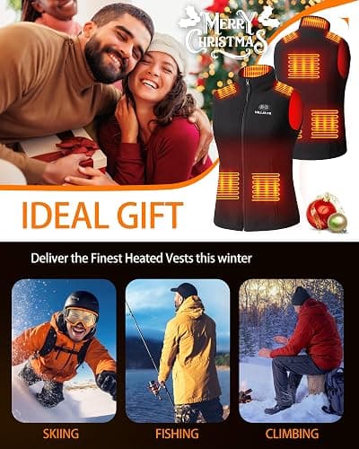HILLSLTR Heated Fleece Vest for Women with 7.4V 12000mAh Battery Pack - Lightweight Electric Heating thumbnail 6