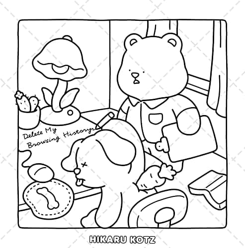 Silly Crimes: Cozy and Funny Coloring Book for Adults and Teens (Silly Funny Coloring Book) thumbnail 8