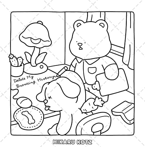 Silly Crimes: Cozy and Funny Coloring Book for Adults and Teens (Silly Funny Coloring Book) thumbnail 9