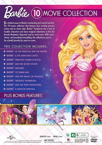 Barbie: 10-Movie Classic Princess Collection [DVD] thumbnail 3