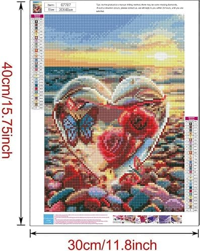 CreateJoy 12 Pack 5D Diamond Art Kits for Adults - Beach Diamond Art DIY Paint with Round Full Drill Diamond dots for Beginners, Gem Paintings for 12X16 Inch Home Wall Decor thumbnail 3