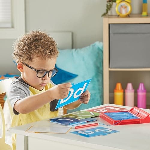 hand2mind Letter Tracing Sensory Pad, Fine Motor Activities, Ages 3+ | Handwriting Practice Kids, Letter Tracing Board, Toddler Writing Practice, Montessori Alphabet Toys, Preschool Learning Toys thumbnail 7