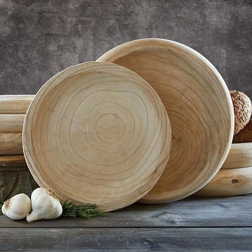 Santa Barbara Design Studio Natural - Large - Paulownia Wood Bowl thumbnail 2