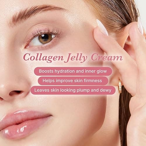 medicube Jelly Cream with Collagen & Niacinamide, 3.71 fl.oz | Freeze-Dried Hydrolyzed Collagen for Skin Barrier Hydration & 24H Glow - Plumper, Firmer looking skin, 3.71 fl.oz thumbnail 7
