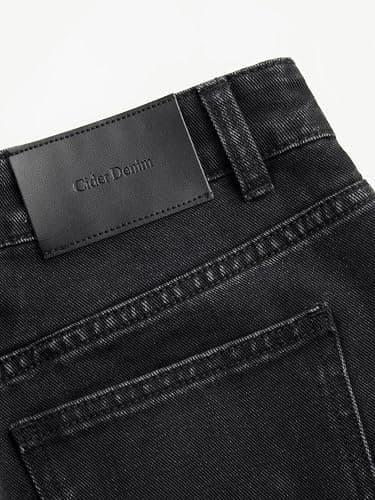 CIDER Baggy Jeans for Women Low Waisted Wide Straight Leg Bow Jeans Denim Pants thumbnail 8