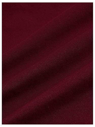 SOLY HUX Women's Ruched Halter Y2K Crop Tops Tie Back Sleeveless Slim Fit Cami Tops - X-Small - Solid Burgundy thumbnail 4