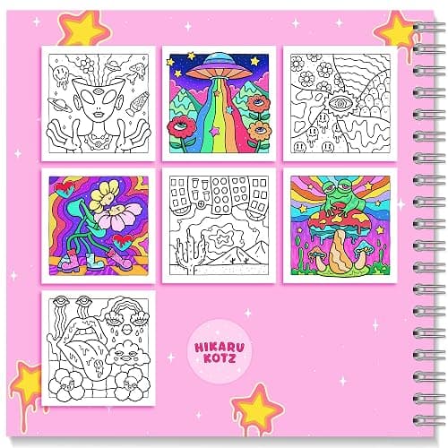 Trippy & Groovy: Psychedelic Coloring Book thumbnail 2