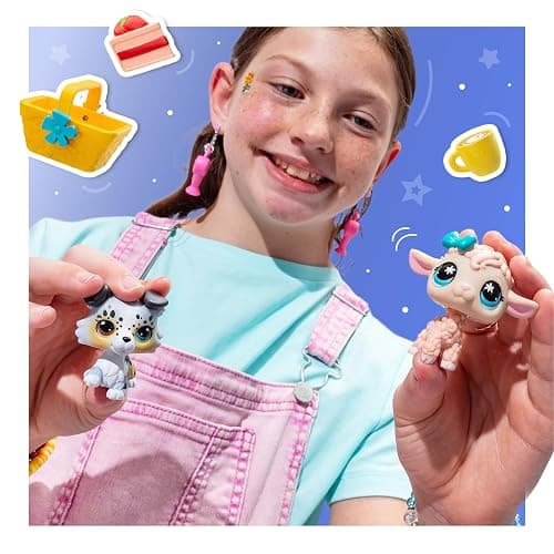 Littlest Pet Shop - Pet Pairs Bundle 4 Pack - Series 4 - Gen 7 Authentic LPS Bobble Head Toy Figure, Collectible Toy Animal, Ages 4+ thumbnail 6