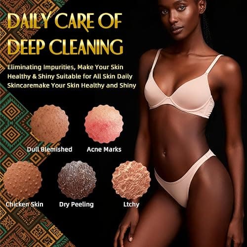 UJFQBH 3 Pack African Net Sponge, African Exfoliating Net Bath Sponge Long Net Bath Sponge Exfoliating Shower Body Scrubber Back Scrubber Skin Smoother,Great for Daily Use (Pink,Yellow,Purple) thumbnail 5