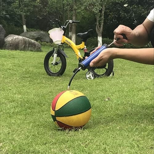 HDNNC Portable Ball Pump, Air Pump with 4 Needles 2 Nozzle 1 Extension Hose Great for Basketball Football Volleyball Soccer thumbnail 5