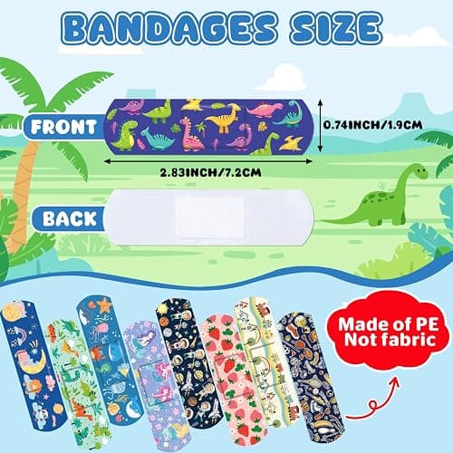 320 Pack Kids Cartoon Bandages, 32 Styles Adhesive Bandages Kid, Flexible Adhesive Colorful Cute Cartoon Bandages for Boys Girls, Waterproof Bandage for Kids Protect Scrapes thumbnail 2