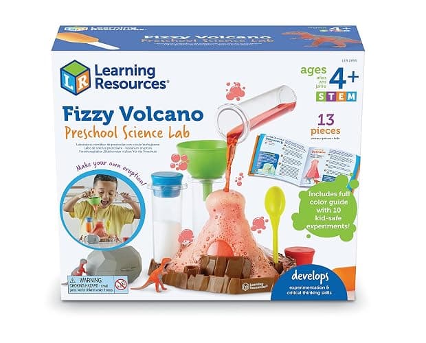 Learning Resources Forschungslabor „Blubbernder Vulkan“ für Vorschüler, ab 4 Jahren, Kinder-Chemiebaukasten mit schäumender Reaktion, Mint-Spielzeug für Kinder, 13-teilig thumbnail 8