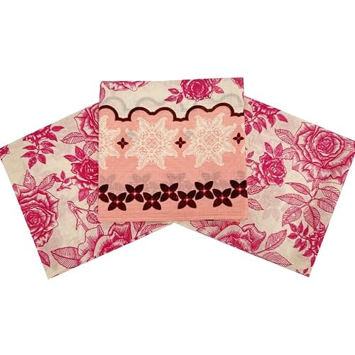 HankieWorld Bandanas for Women and Men，3 Pack Super Soft Thin 60s Preium Cotton 22 inch Handkerchiefs thumbnail 2