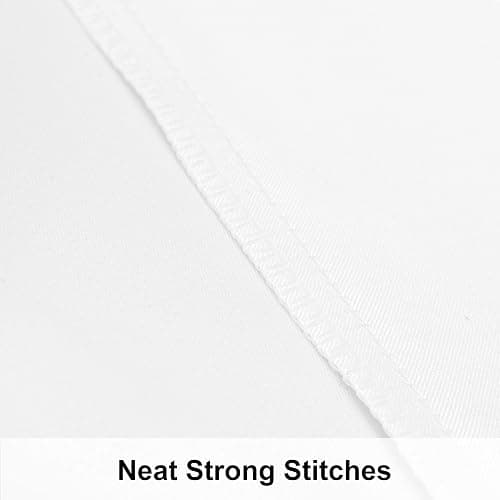 NTBAY Satin Envelope Closure Pillowcases, 2 Pack, 50x90 cm, White | Silk Satin Pillow Cases for Hair and Skin, Envelope Closure, Beauty Sleep, High Shine, Machine Washable thumbnail 5