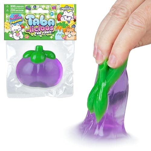 ORB Tabalicious TABA Squishy Plum Fun Fruit Toy - Cute, Sticky Fruit TABA Squishies with Transparent Realistic Color - Squishy Stress Ball Toys - Kawaii Sensory Fidget Toys for Kids and Adults thumbnail 4