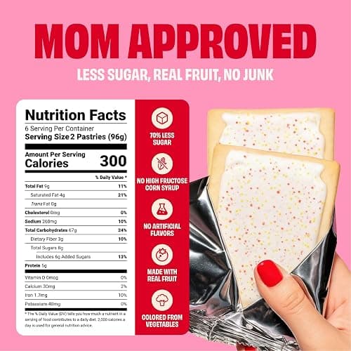 Smart Tart Toaster Pastries Variety Pack - Healthy, Low Sugar Snacks, Breakfast Pastry - Frosted Strawberry, Blueberry, Maple Cinnamon - 36 Count thumbnail 2