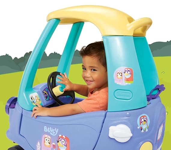 Little Tikes Bluey Grannies Car Coupe with 2 Accessories, Bluey Foot-to-Floor Ride-On, for Boys and Girls Ages 1.5-5 Years thumbnail 4
