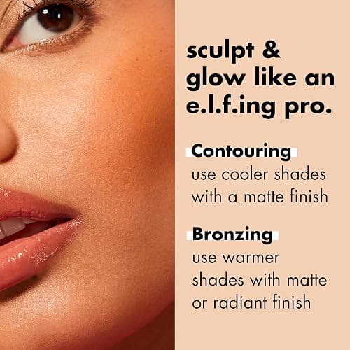 e.l.f. Primer-Infused Bronzer, Long-Lasting, Lightweight & Buildable Powder Bronzer, Delivers A Matte Finish, Vegan & Cruelty-Free, Catching Rays thumbnail 6
