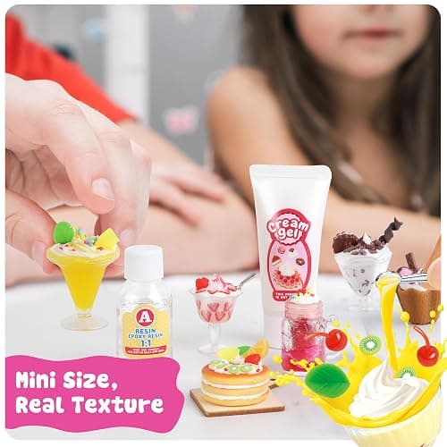 12 Making Miniature Food Toys Set, DIY, Resin Play, NOT Edible, Kitchen Mini Pretend Play Food Set for Kids Age 8-13, Birthday for Girls, 8 9 10, Make Your Food thumbnail 6