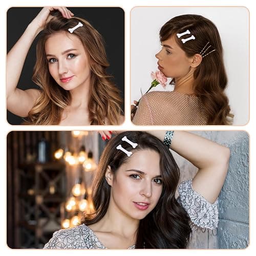 Mabor 8Pcs Bone Hair Clip, White Bones Hairpins for Women Girls | Hair Styling Accessories for Halloween Christmas Cosplay Costume Party Daily Wear, White Dog Bone Alligator Clips thumbnail 6
