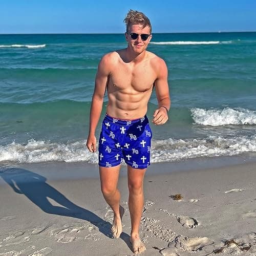 DIOTSR Mens Retro Casual Graphic Shorts Elastic Waistband Streetwear Athletic Basketball Running Active Shorts thumbnail 5