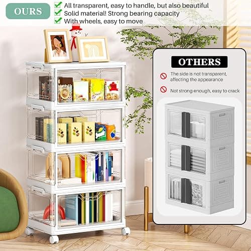 Clear Storage Bins with Lids thumbnail 6