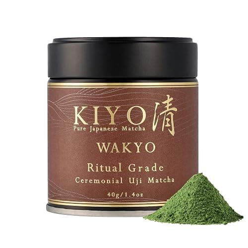 Kiyo Matcha Ritual Grade Wakyo Ceremonial Uji Matcha - Pure Japanese First Harvest Ceremonial Grade Matcha Green Tea Powder from Uji, Japan (40g/1.41oz) - Image 1