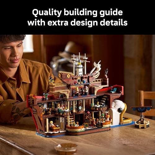 LEGO ONE Piece The Baratie Floating Restaurant Building Set for Adults - Collectible Building Blocks for Anime Fans, 18+ - Arts and Crafts DIY Kit W/10 Minifigures - Gift Idea for Birthdays - 75640 thumbnail 3