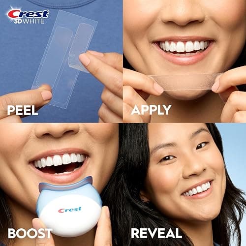 Crest 3D Whitestrips Professional Effects + LED Light – Teeth Whitening Kit, 1 Light + 20 Treatments, Each with 1 Upper/1Lower, 40 Strips – Crest 3DWhite Teeth Whitening Strips thumbnail 5