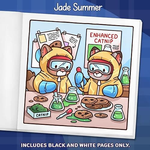 Cat Crimes: Cozy Coloring Book for Adults and Teens with Funny Scenes for Cat Lovers thumbnail 4